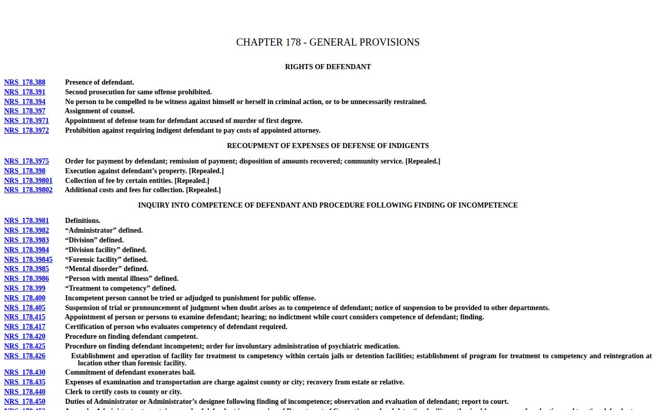 Churchill County 72-hour release review under Nevada pretrial law
